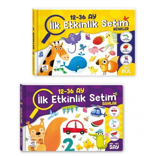 Yükselen Zeka 12-36 Ay İlk Etkinlik Kitabım Seti - Sayılar - Renkler